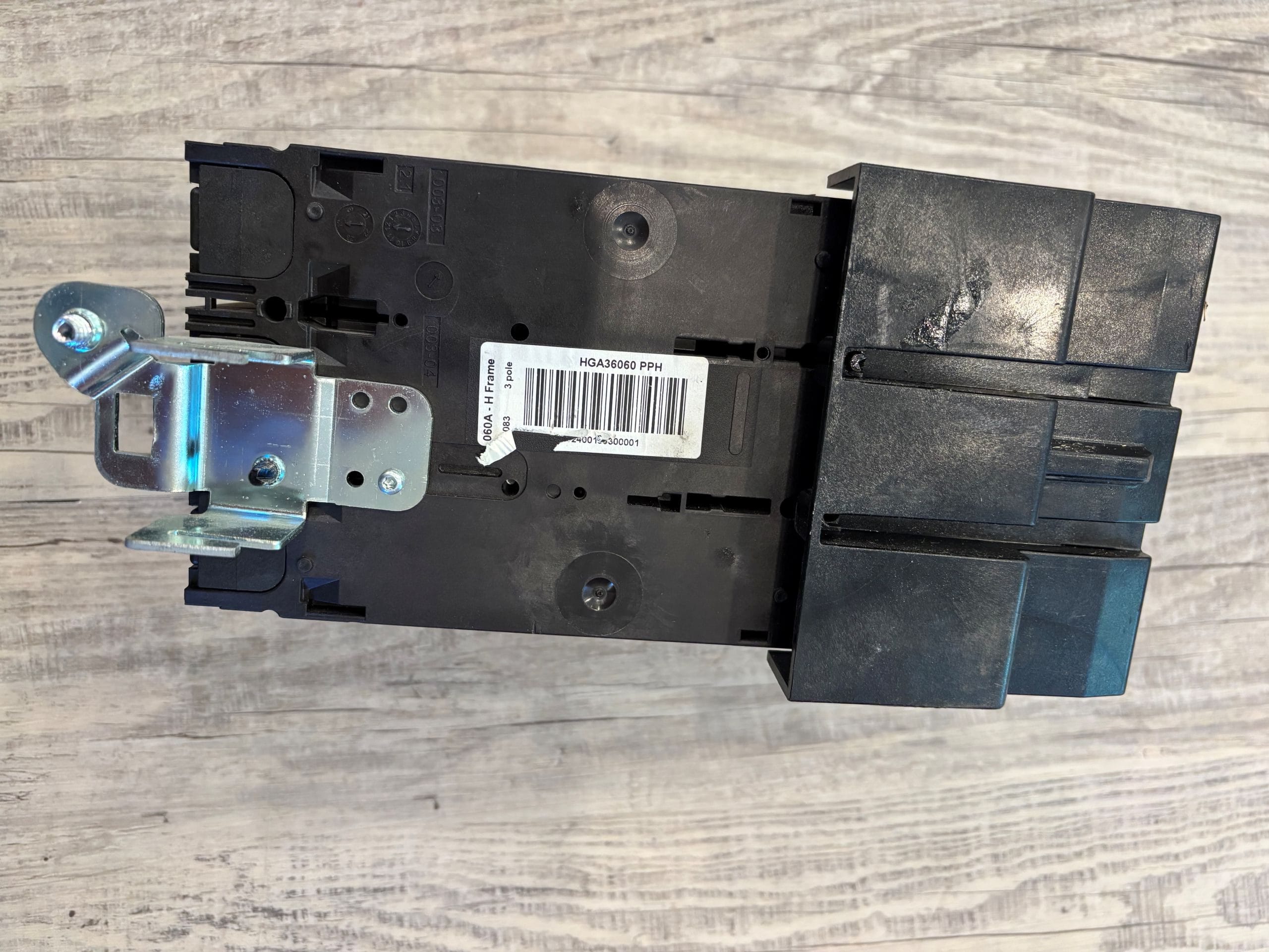 Used Square-D 60A 600V 3P I-Line molded case breaker model HGA36060, 18KA - Image 2