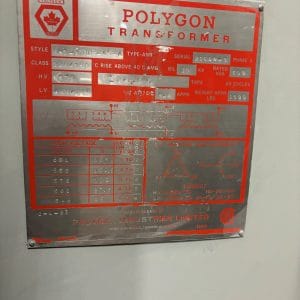 Used 300 KVA 575 Delta to 460Y/266 3-phase isolation dry transformer, N1 rated indoor