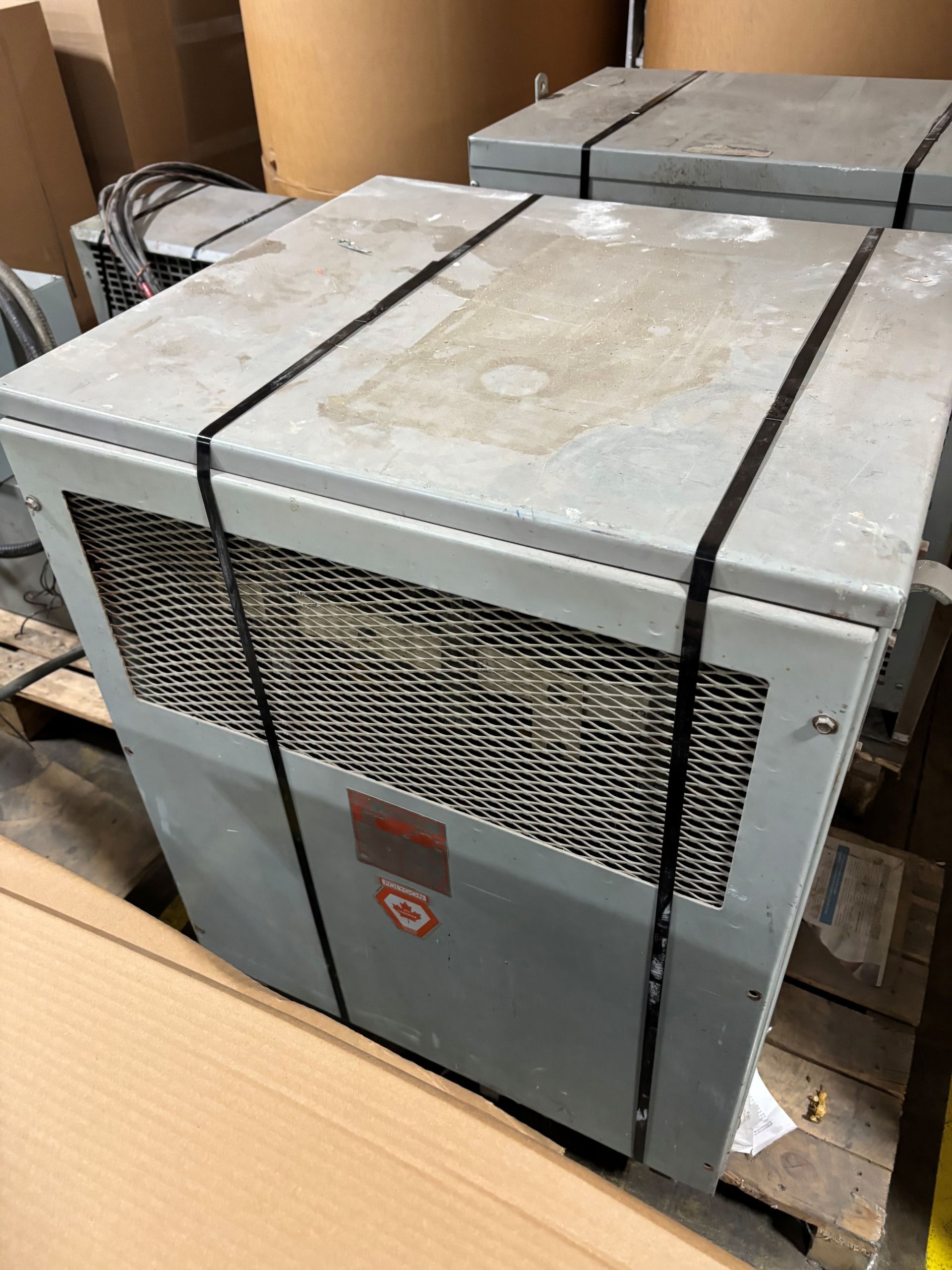 Used 75 KVA 600 Delta to 208Y/120V 3-phase isolation dry transformer, N1 rated indoor - Image 2